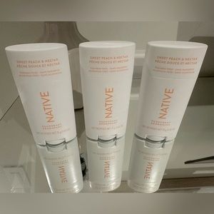 🍑 NATIVE 3 Pack Sweet Peach & Nectar NWT